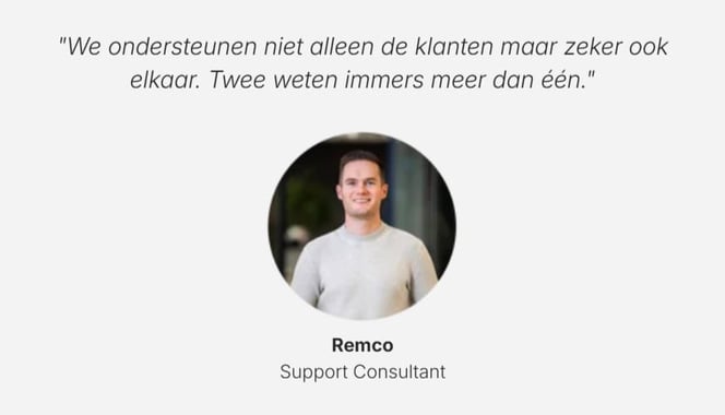 Remco about PlusPort team